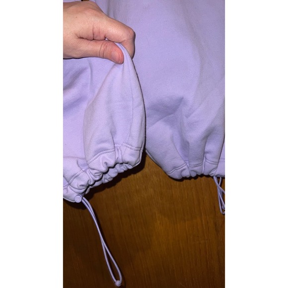 Bad Birdie Sweatpants Womens Small Purple Joggers Lavender Mint Drawcord - Picture 5 of 14